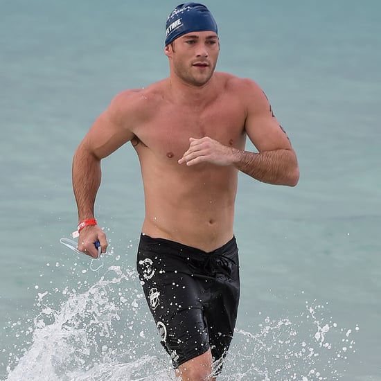 Scott Eastwood Shirtless on the Beach in Miami April 2016