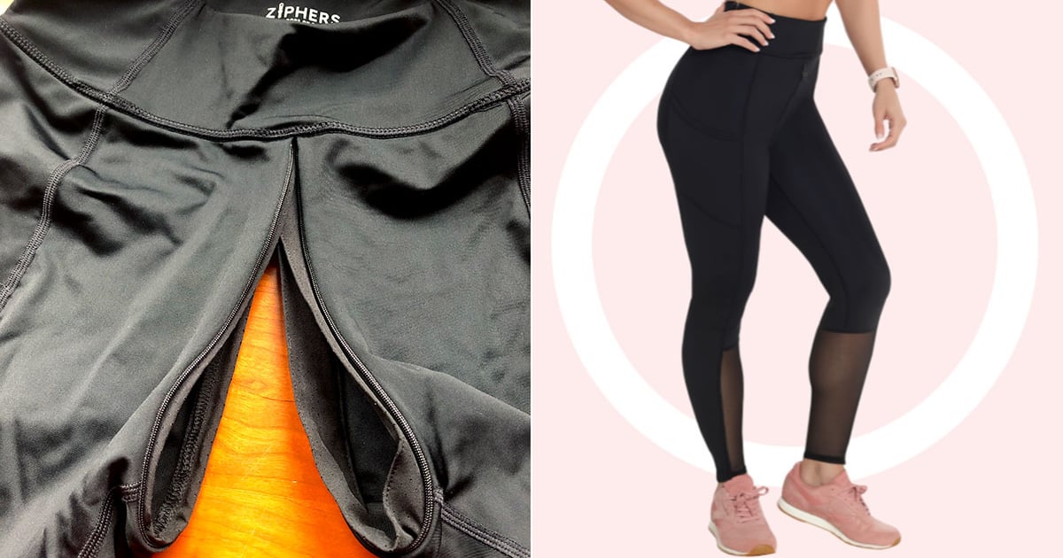 Woman's Sexy Open Crotch Yoga Pants Leggings Double Hidden Zipper