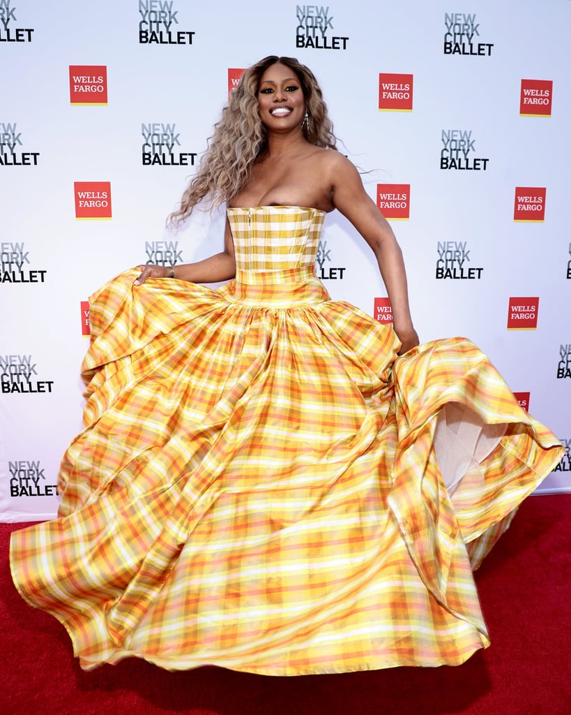 Laverne Cox Wore a Plaid Gown to New York City Ballet Gala