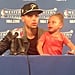 Stephen Curry's Daughter at Press Conference