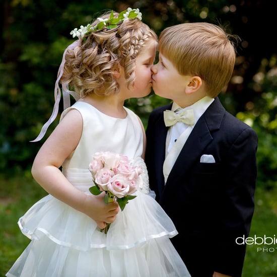 Adorable Flower Girls and Ring Bearers Kissing