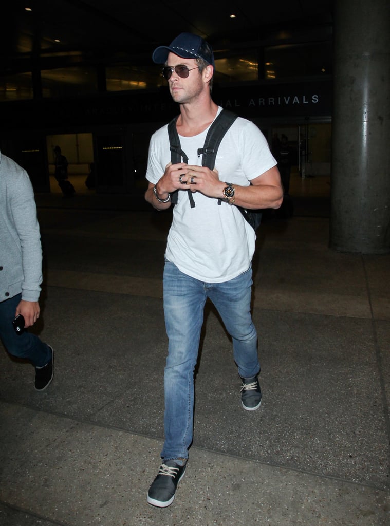 Chris Hemsworth at LAX