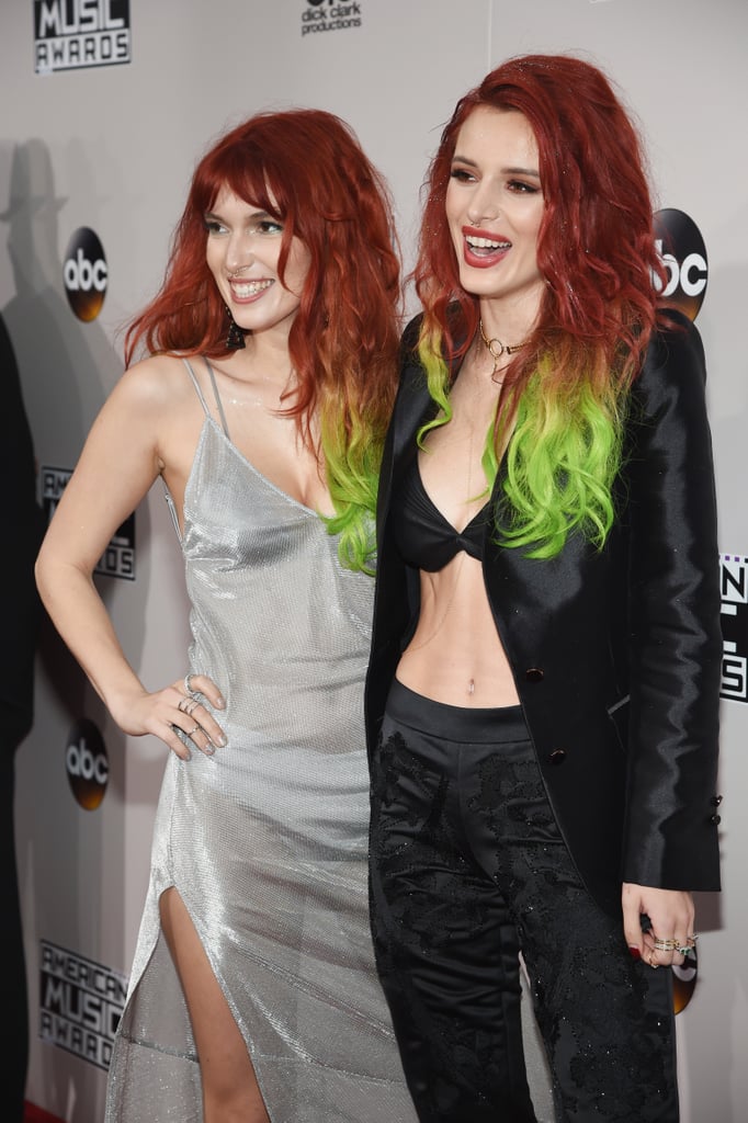 Bella Thorne's Rainbow Hair at the American Music Awards