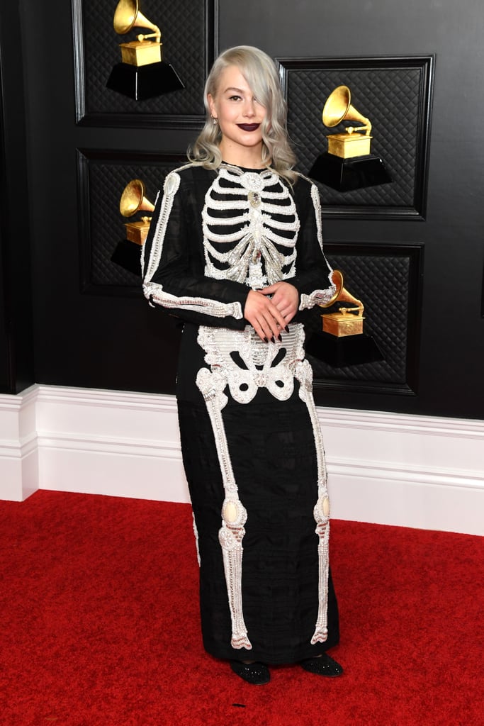 Phoebe Bridgers Wears Thom Browne Skeleton Dress to Grammys