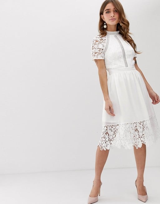petite white dresses uk