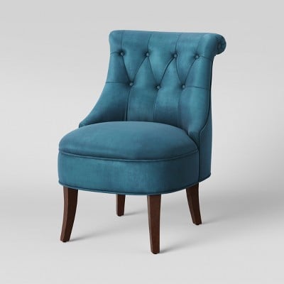 Opalhouse Nerine Tufted Velvet Rollback Accent Chair