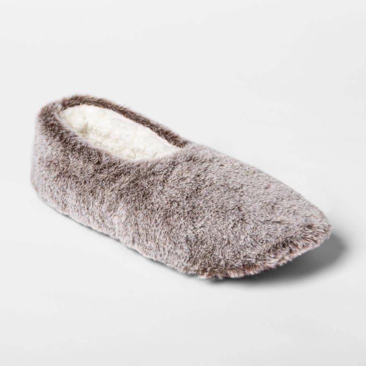 Women's Faux Fur PullOn Slipper Socks Best Stocking Stuffers From