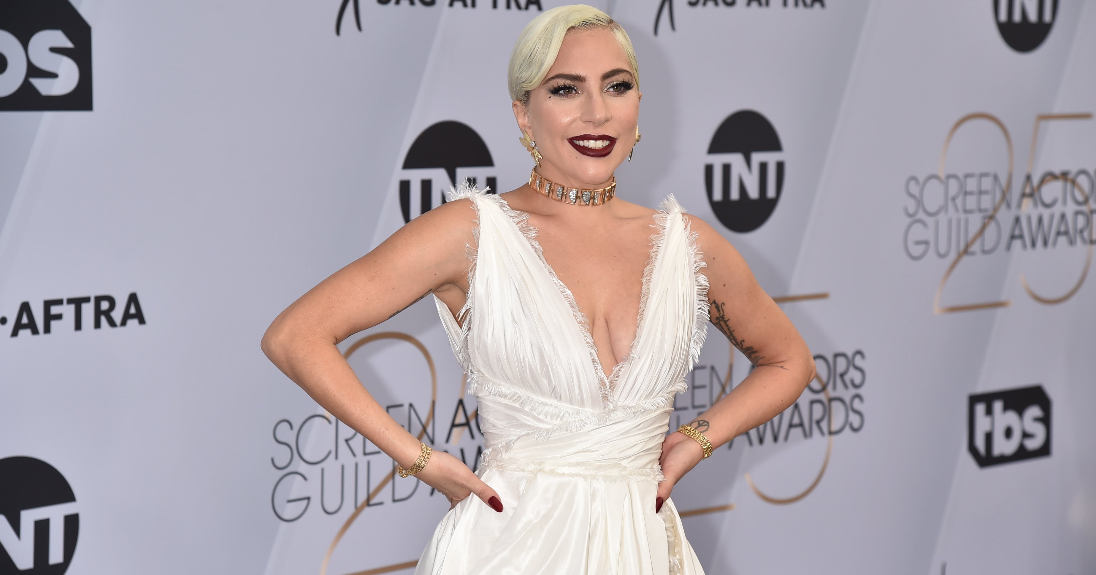 Lady Gaga Dior Dress at the SAG Awards 2019