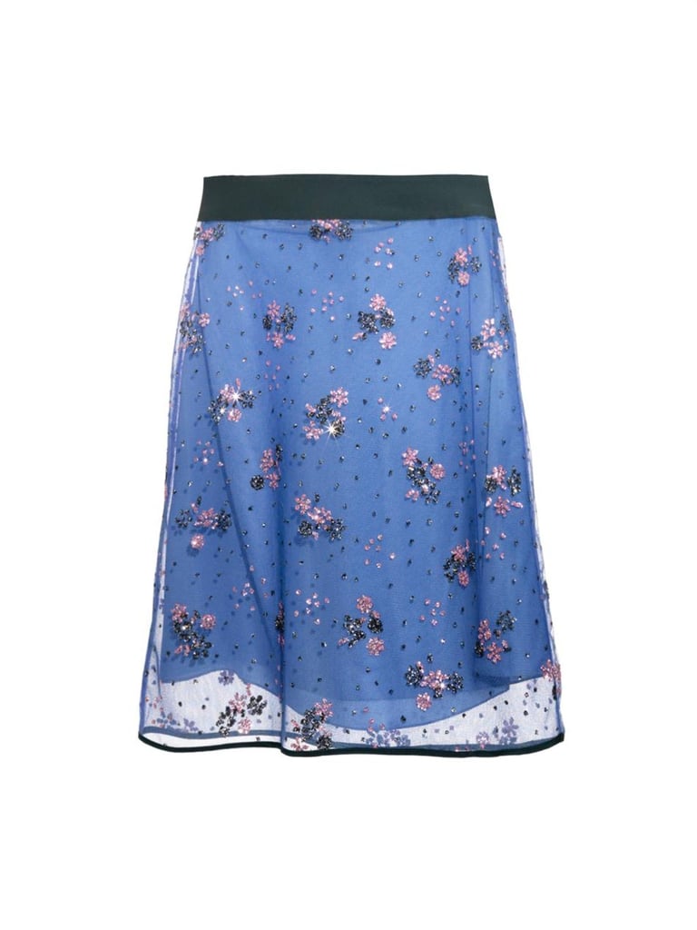Mary Katrantzou Floral-Embellished Tulle Skirt ($991) | Spring Fashion ...