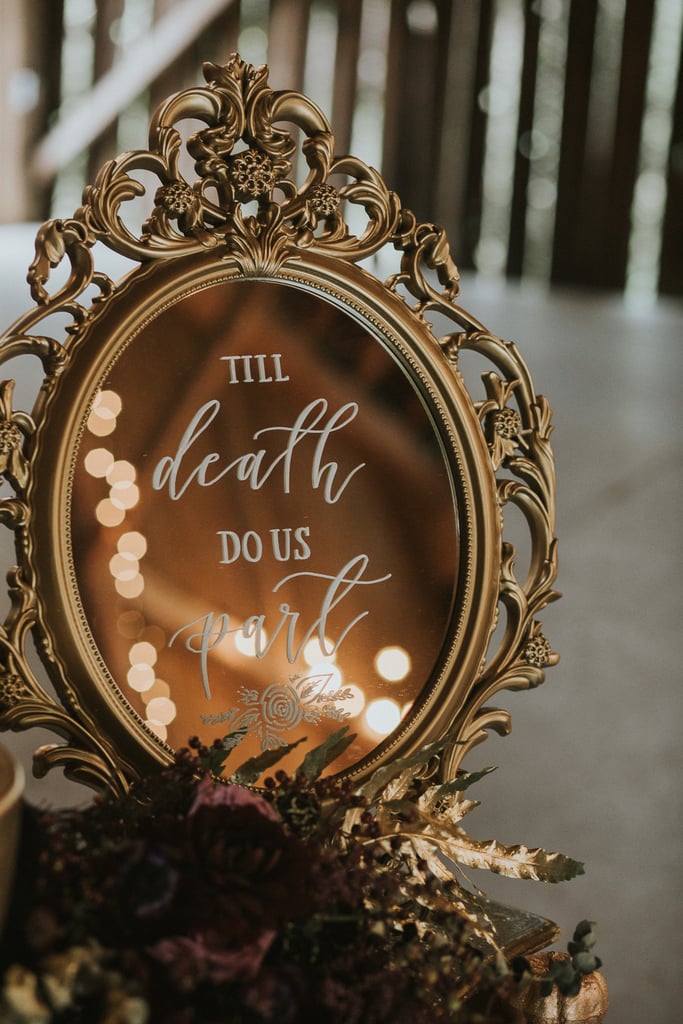 Black and Gold Halloween Wedding