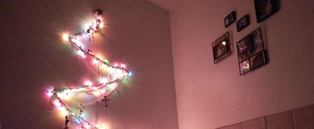 Husband Decorates Apartment With Christmas Lights on Imgur