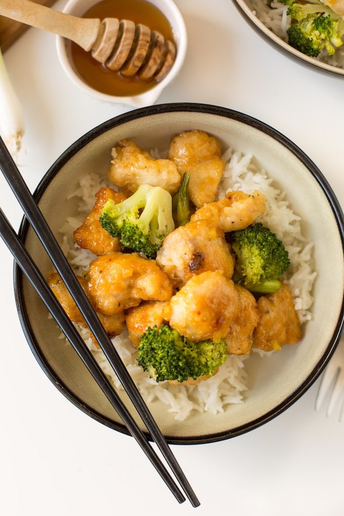 Ginger Honey Chicken with Broccoli