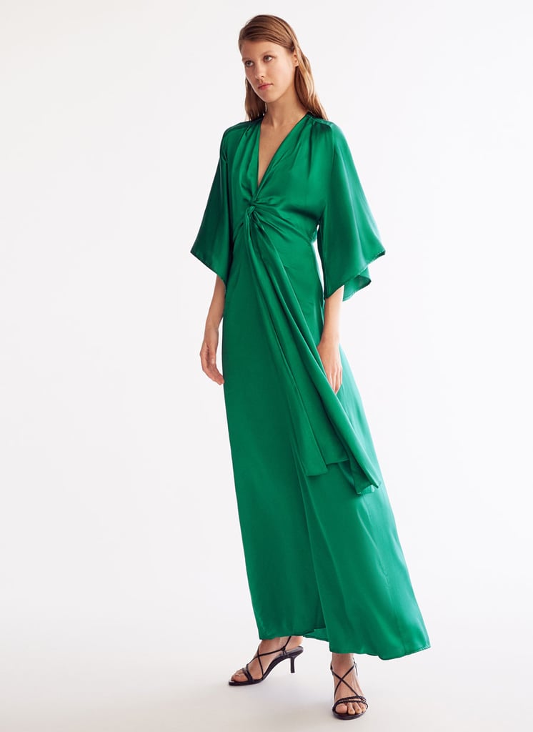 Uterqüe Knotted Green Dress(£200)