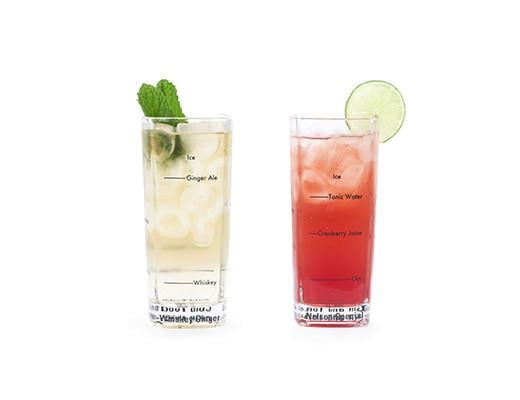 Kikkerland Tall Bartending Glasses