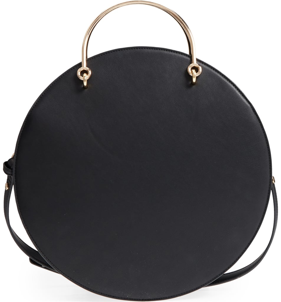 Mali + Lili Vegan Leather Round Top Handle Bag