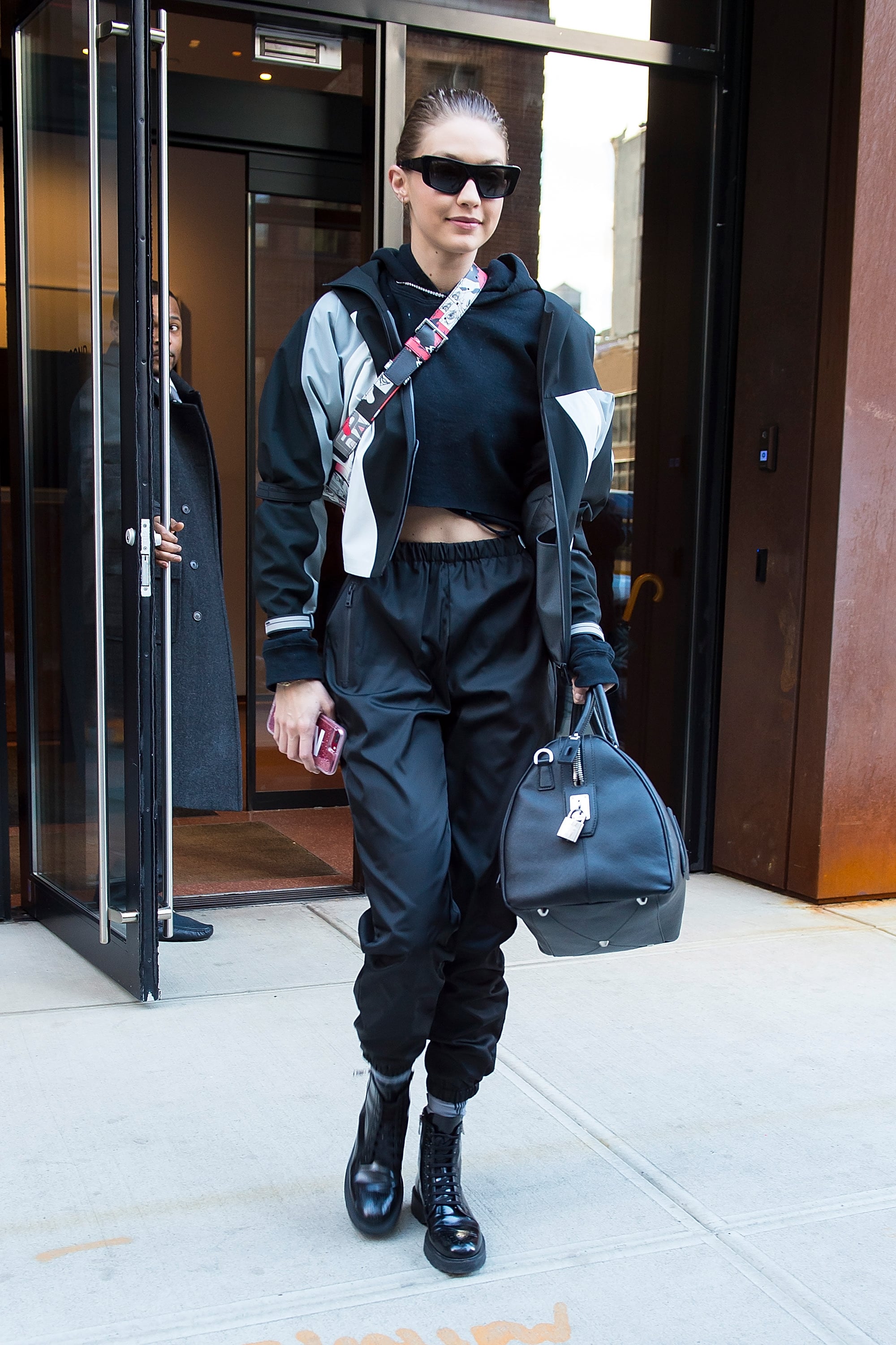 Gigi Hadid's Prada Combat Boots | POPSUGAR Fashion