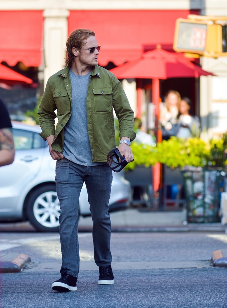 Sam Heughan Out in NYC July 2016