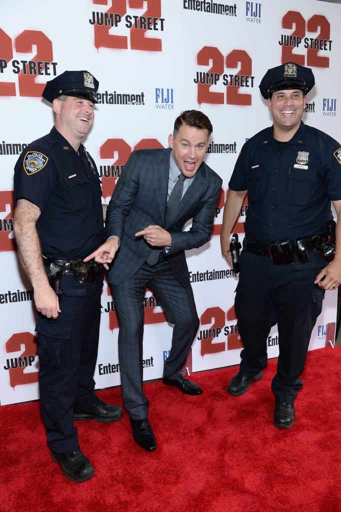 Channing Tatum Getting Handcuffed at 22 Jump Street Premiere