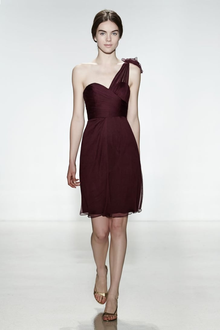 amsale one shoulder