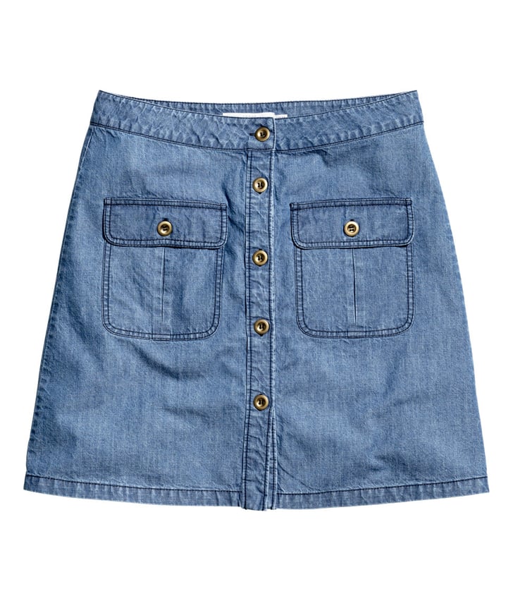 H&M Denim Skirt (30) Affordable and OnTrend Summer Clothes