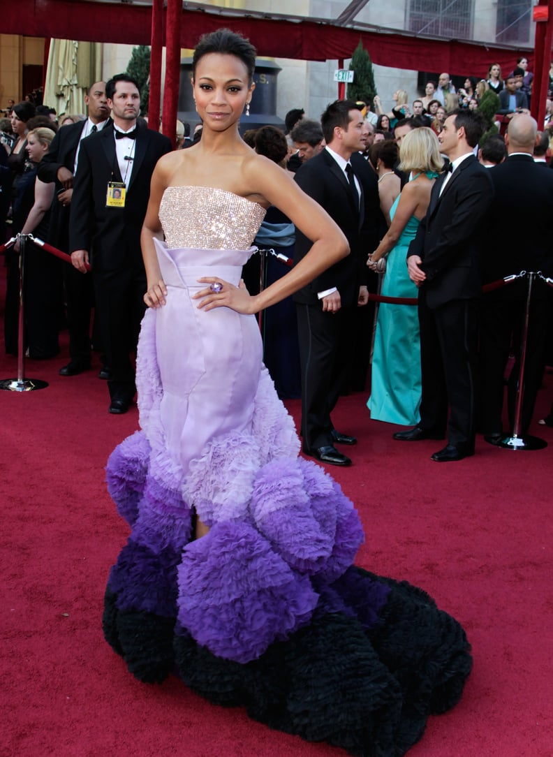 Best Oscars Dresses: Zoe Saldana at the 2010 Oscars