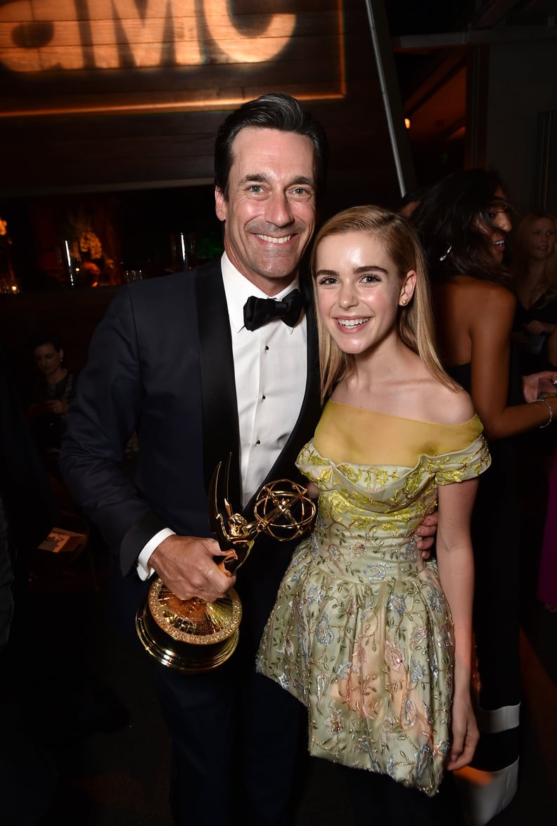 Jon Hamm and Kiernan Shipka