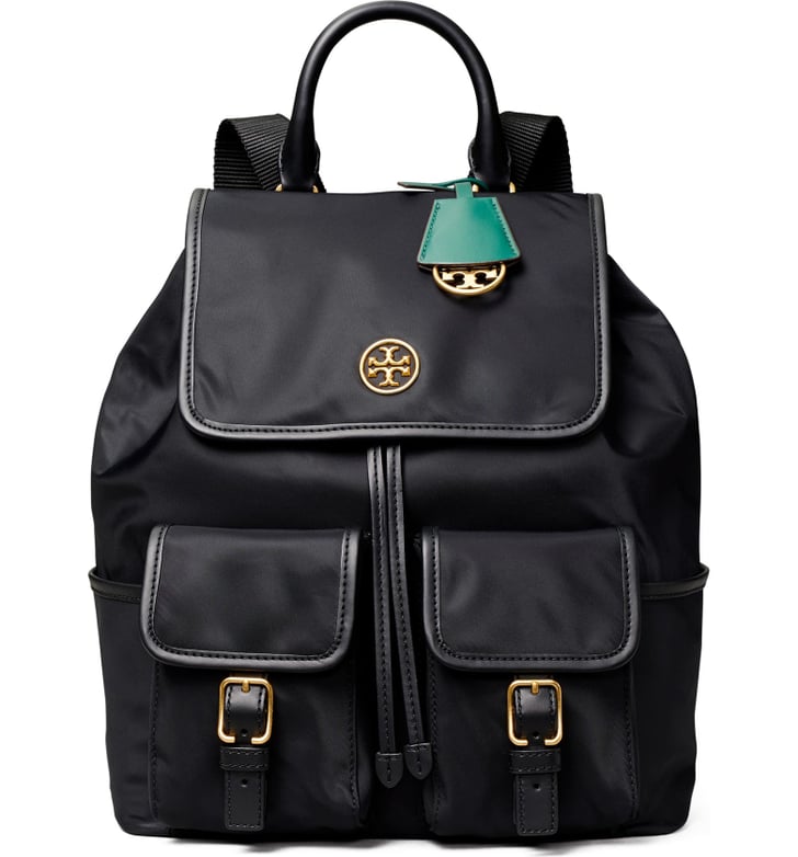 Tory Burch Piper Flap Nylon Backpack Cute Backpacks POPSUGAR