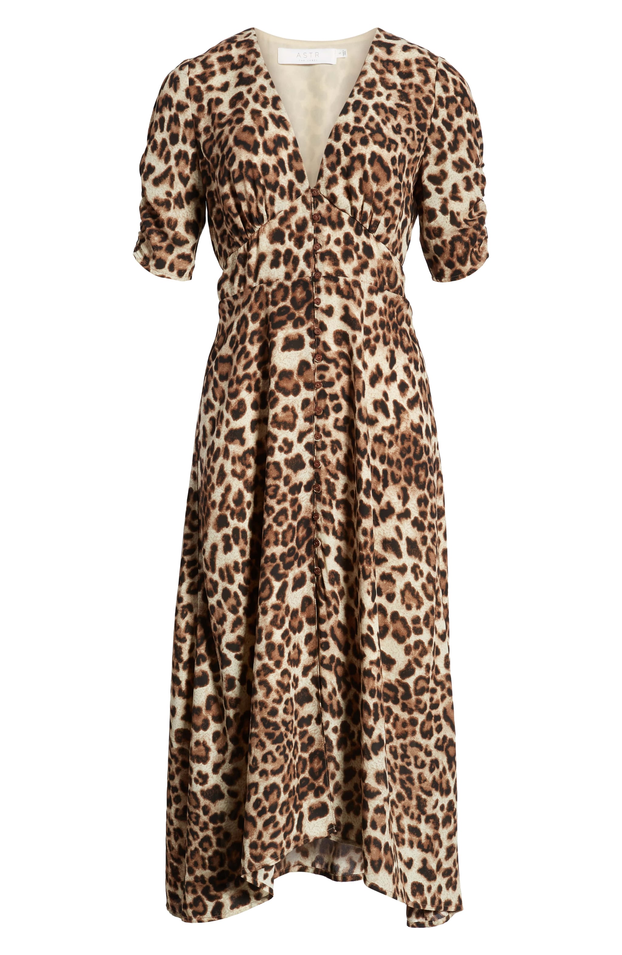 astr the label button front midi dress