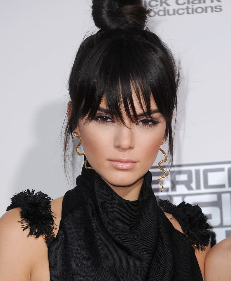 Kendall Jenner With Bangs at the American Music Awards in 2015