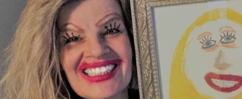Mom Re-Creates Daughter's Portrait and Takes Selfie With It