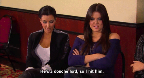 Although Kourtney and Scott reunited after she got pregnant, her sisters were still less-than-pleased with Scott and his disrespectful behavior towards them and Kourtney. His relationship with Khloé Kardashian, in particular, was incredibly strained. Tensions boiled over in 2009, when Khloé slapped Scott during a drunken argument, in which she claimed that Scott had only gotten Kourtney pregnant to convince her to get back with him.
Source: E!
