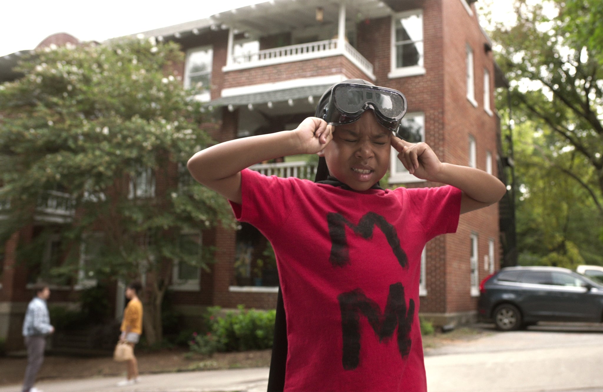 RAISING DION, in background, from left: Jason Ritter, Alisah Wainwright; front: Ja'Siah Young, (Season 1, aired Oct. 4, 2019). photo: Netflix / Courtesy Everett Collection