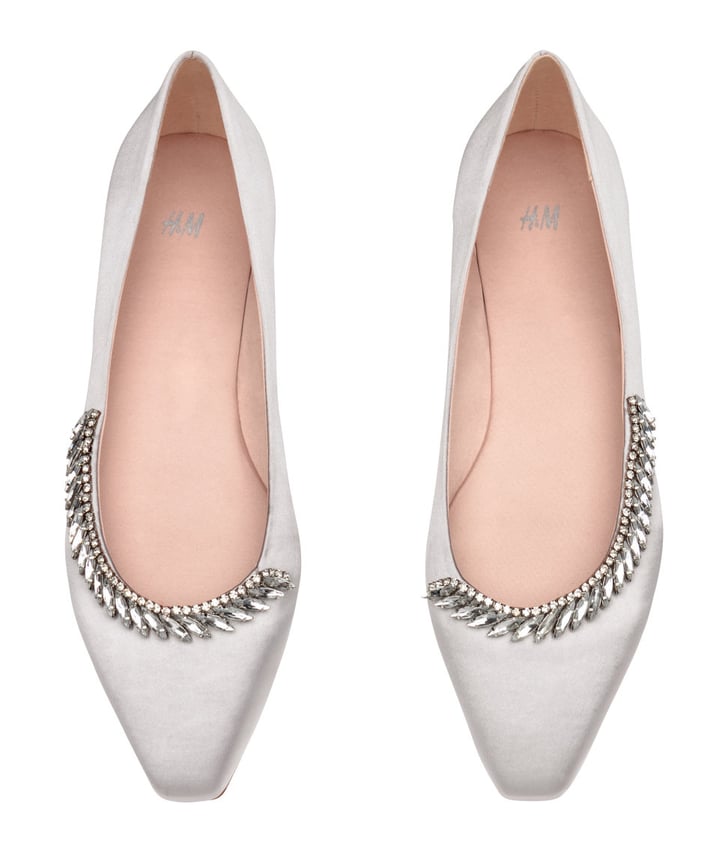 H&M Ballet Flats Embellished Shoes 2018 POPSUGAR Fashion Photo 9