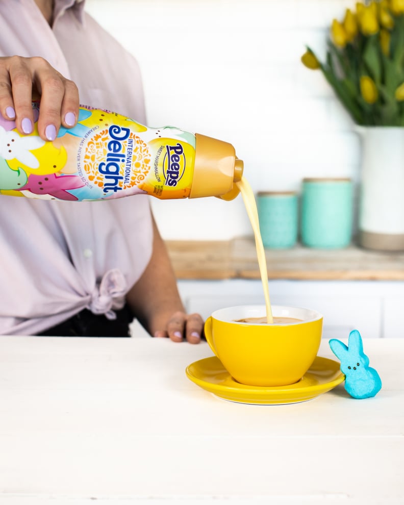 The creamer itself is yellow, just like Peeps!