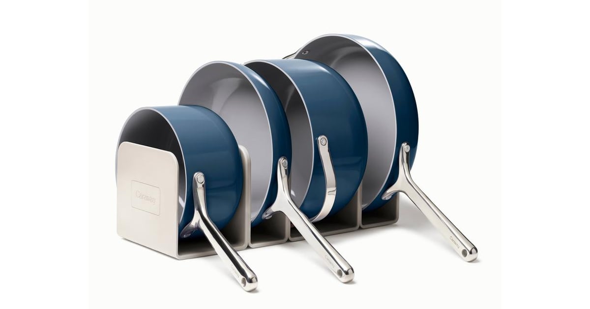 Cookware Set in Navy Caraway Cookware Set Pots and Pans Review 2020