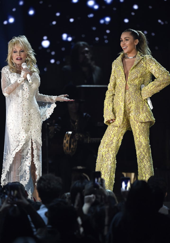 Miley Cyrus Outfit During Dolly Parton Tribute 2019 Grammys