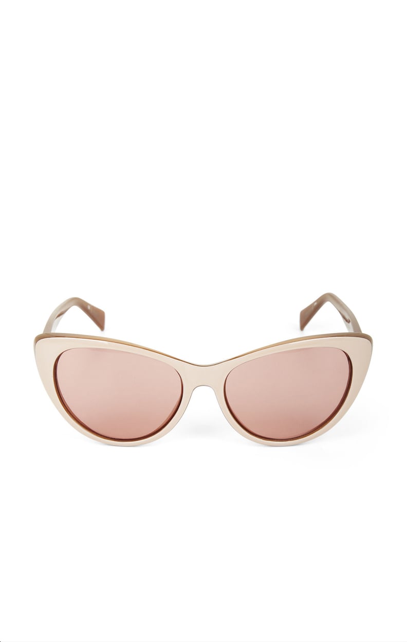 BCBGMaxazria Retro Long Cat Eye Sunglasses