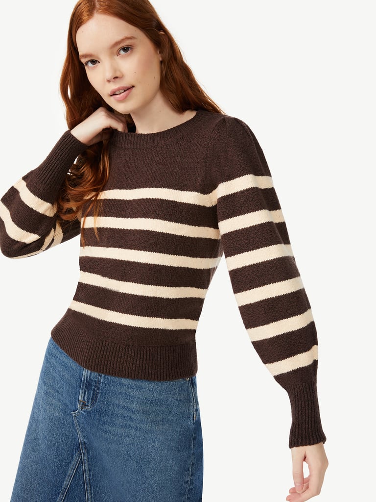 Free Assembly Women's Puff Shoulder Sweater