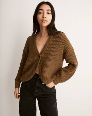 Shirttail Cardigan Sweater