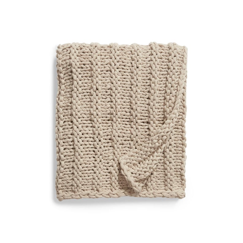 Treasure & Bond Jersey Rope Chunky Knit Throw Blanket