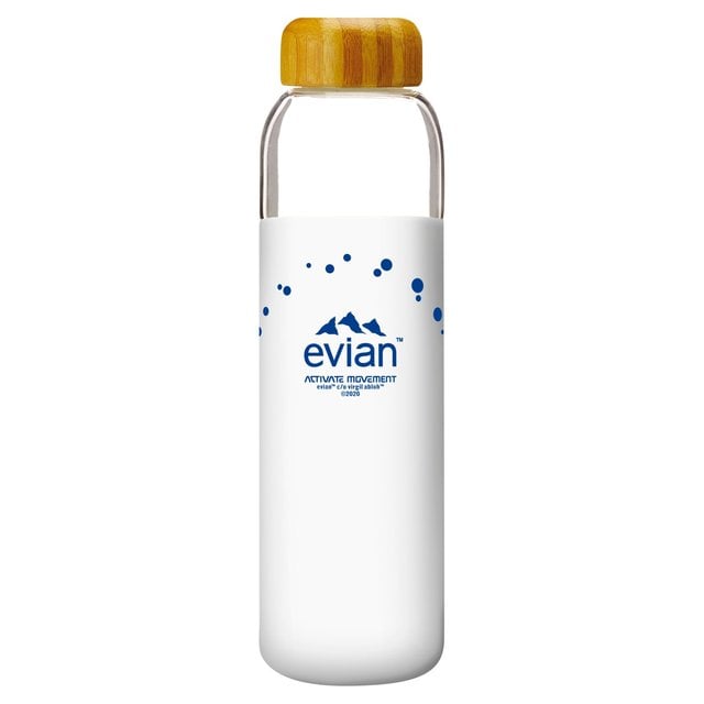 Evian x Virgil Abloh Activate Movement x Soma Glass Water Bottle White