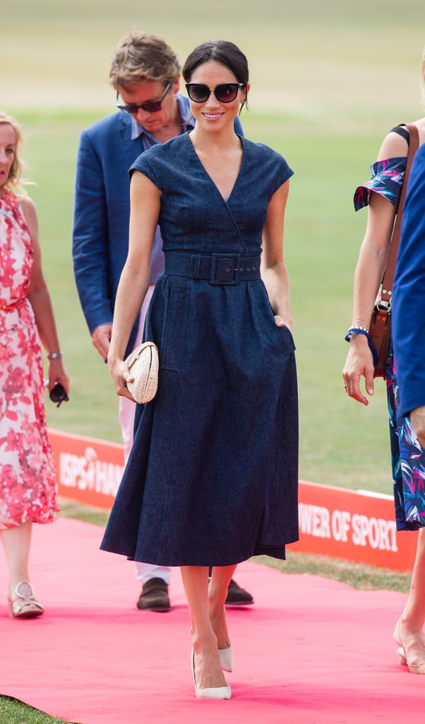 Meghan Markle Denim Carolina Herrera Dress