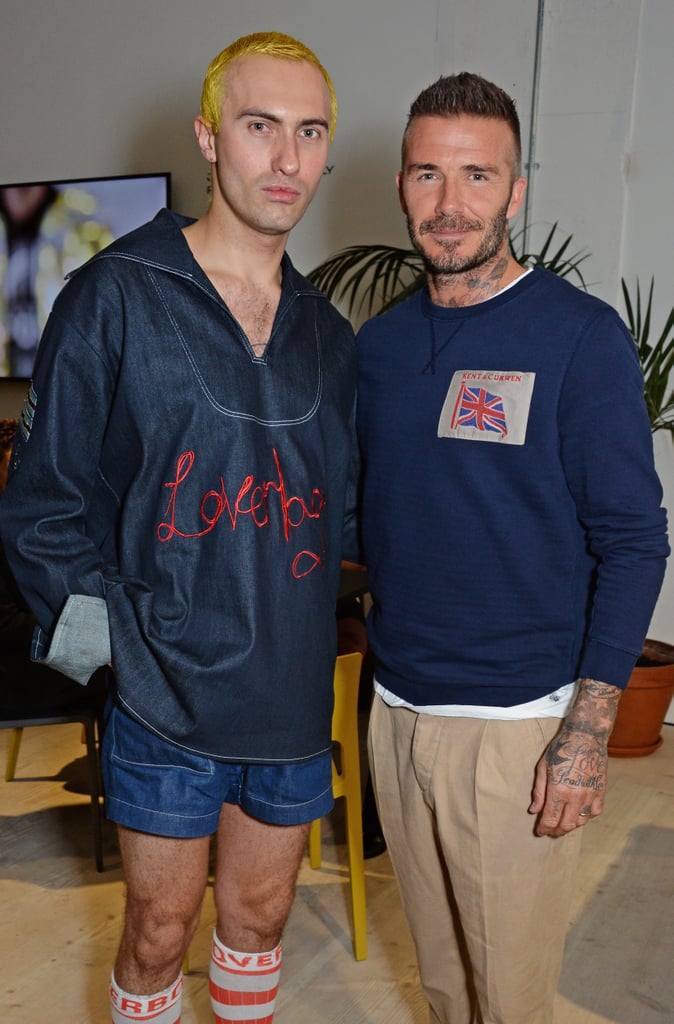 With designer Charles Jeffrey.