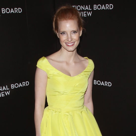 Jessica Chastain Yellow Oscar de la Renta Dress