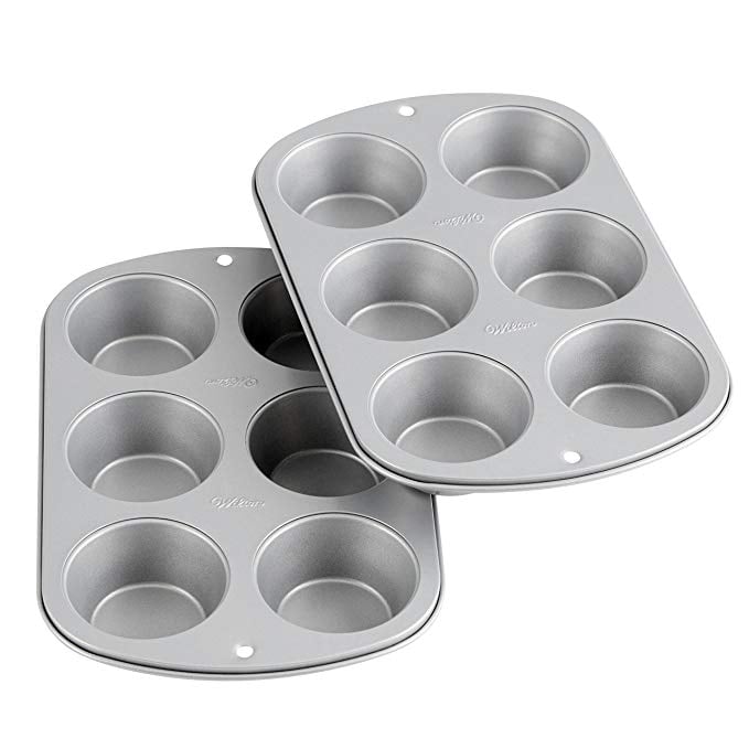 Wilton Recipe Right Non-Stick 6-Cup Standard Muffin Pan