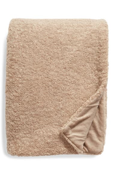 Nordstrom Teddy Faux Fur Oversize Throw Blanket