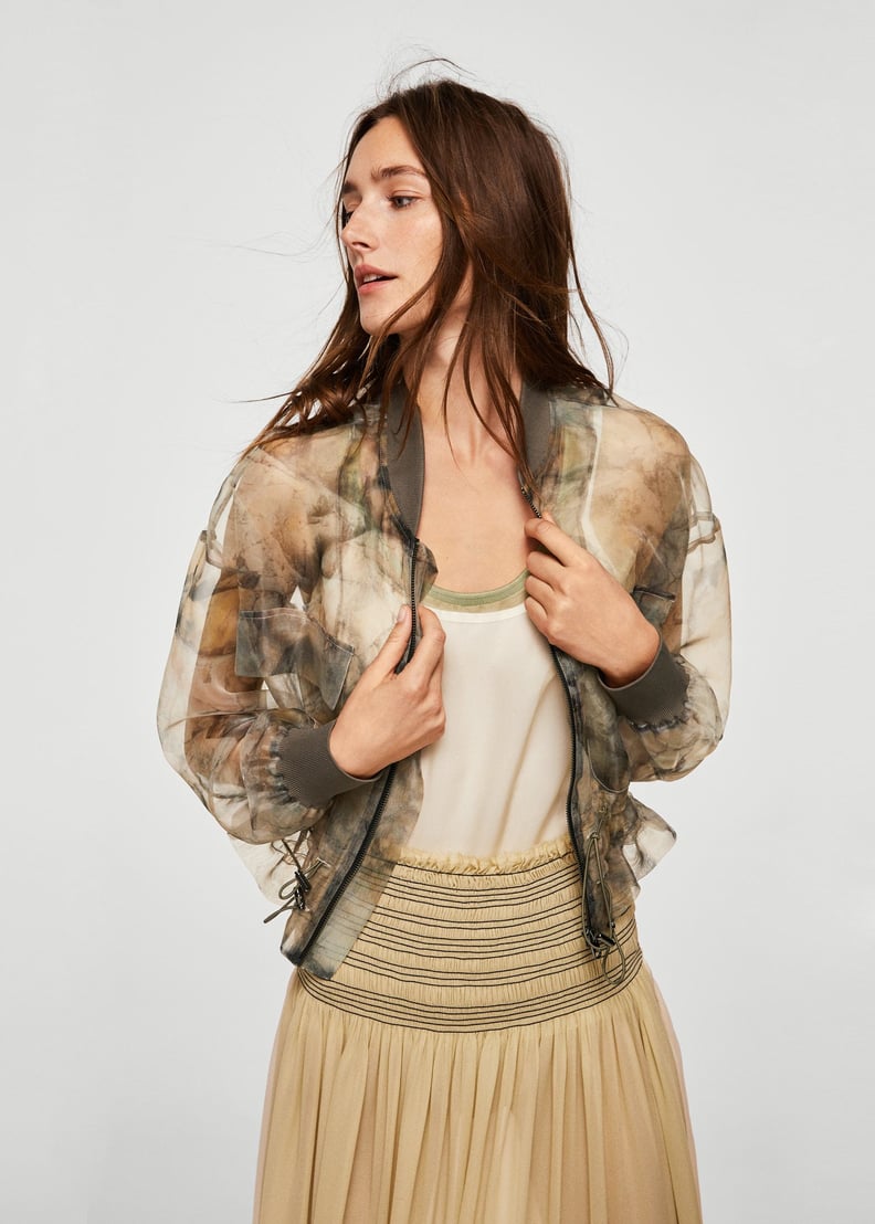 Printed Sheer Jacket