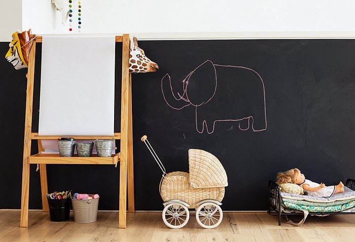 Chalkboard-Painted Kids' Rooms