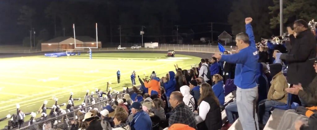 Video of Dad Performing Daughter's Cheers at Football Game