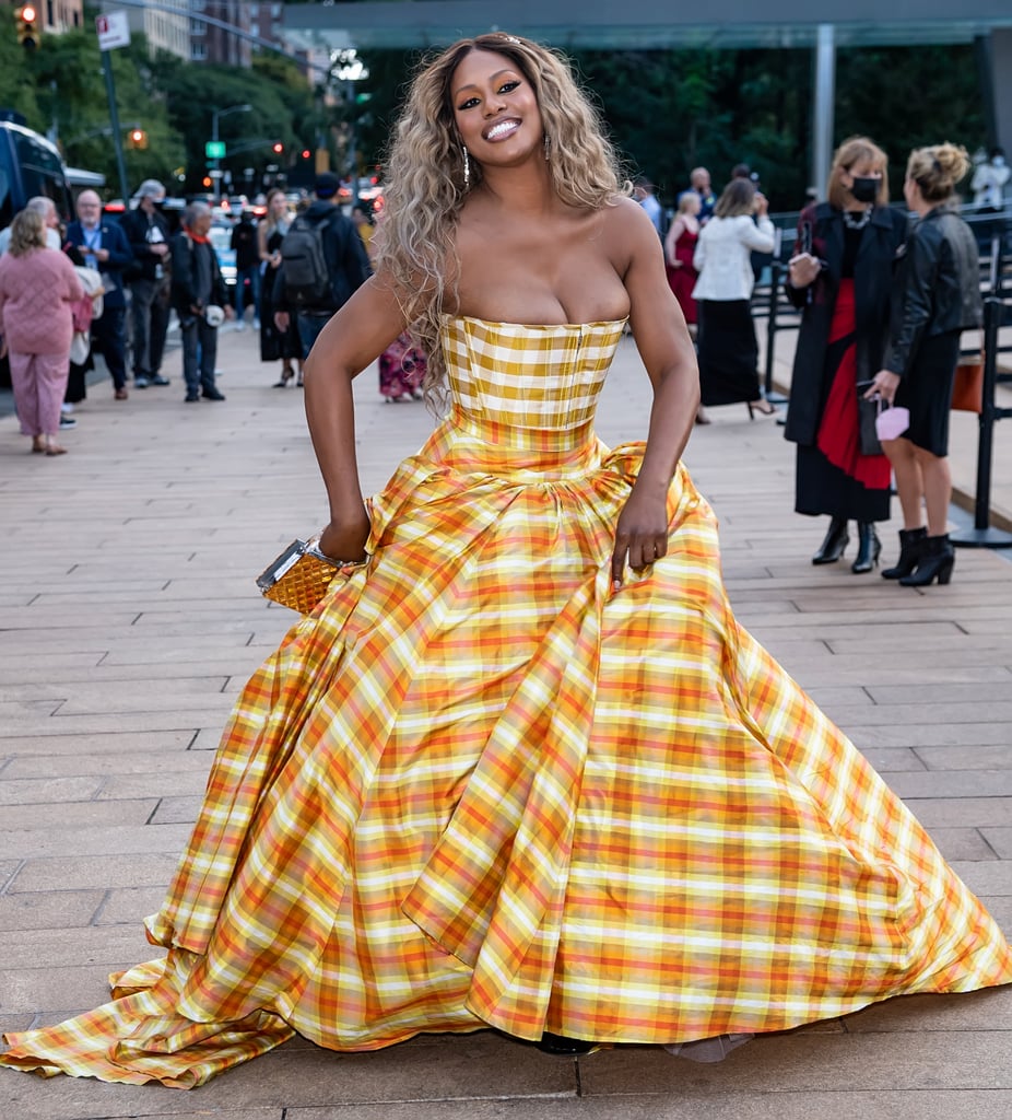 Laverne Cox Wore a Plaid Gown to New York City Ballet Gala